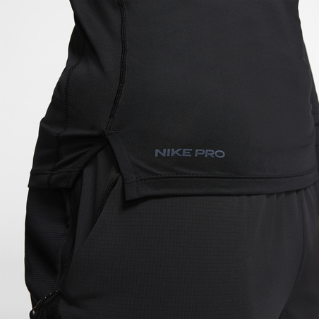 Sous-maillot manches longues Nike Pro col montant noir