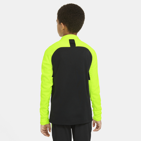 Sweat zippé junior Nike Dry PAD noir jaune