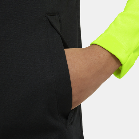 Sweat zippé junior Nike Dry PAD noir jaune