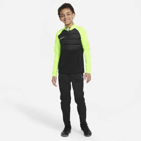 Pantalon survêtement junior Nike Therma noir jaune