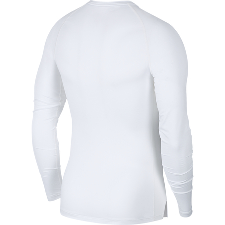 Sous-maillot manches longues Nike Pro blanc