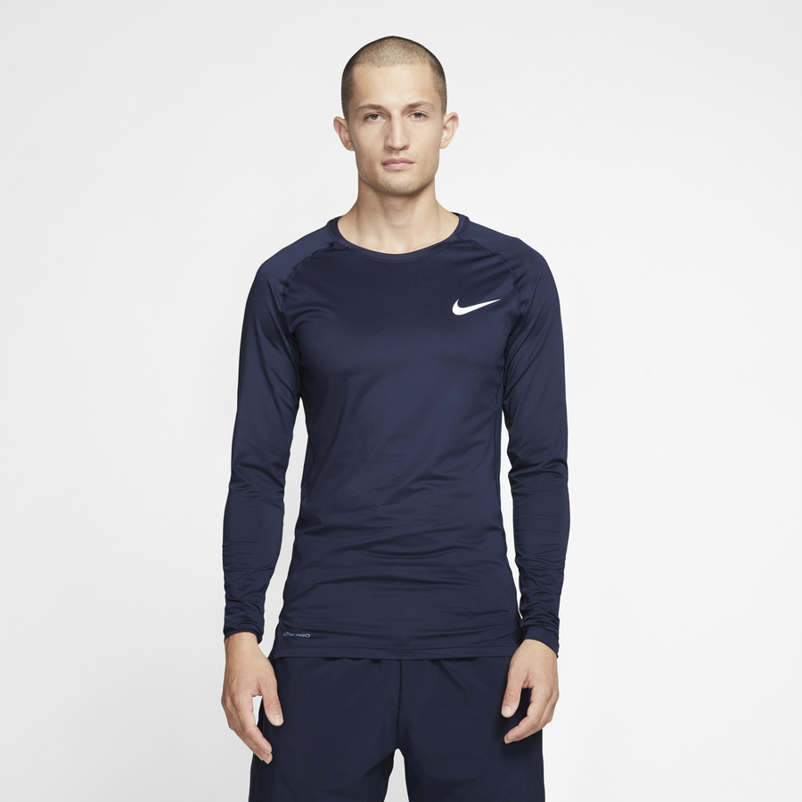 Sous-maillot manches longues Nike Pro bleu