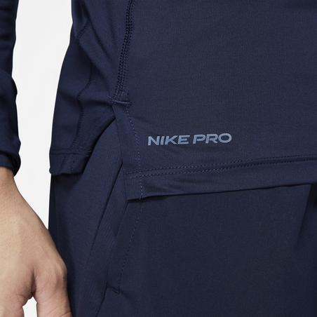 Sous-maillot manches longues Nike Pro bleu