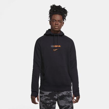 Sweat à capuche AS Roma GFA FLeece noir 2020/21