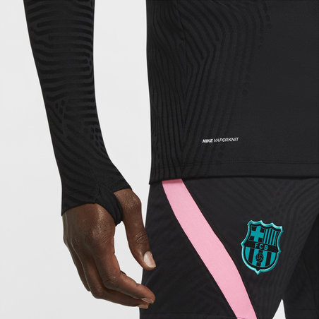 Sweat zippé FC Barcelone VaporKnit noir bleu 2020/21
