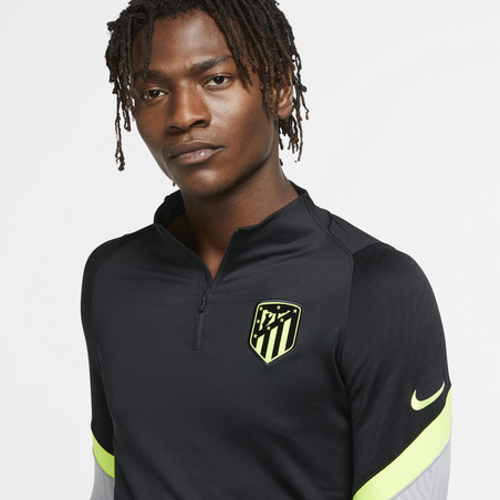 Sweat zippé Atlético Madrid noir jaune 2020/21
