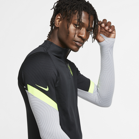 Sweat zippé Atlético Madrid noir jaune 2020/21