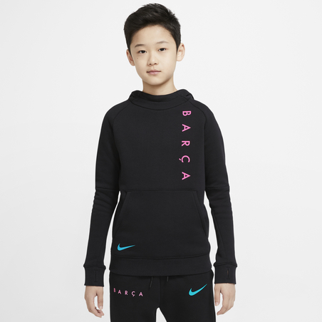 Sweat à capuche junior FC Barcelone noir 2020/21