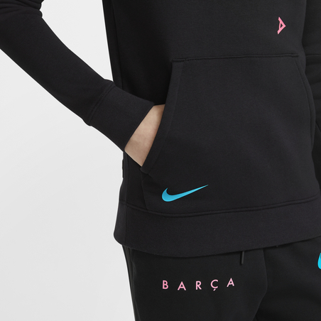 Sweat à capuche junior FC Barcelone noir 2020/21