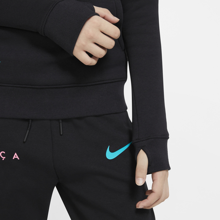 Sweat à capuche junior FC Barcelone noir 2020/21