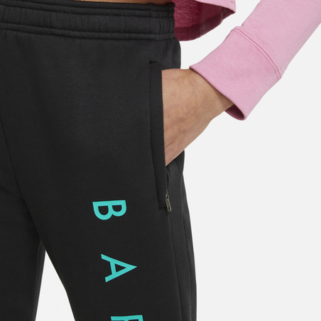 Pantalon survêtement junior FC Barcelone GFA Fleece noir 2020/21