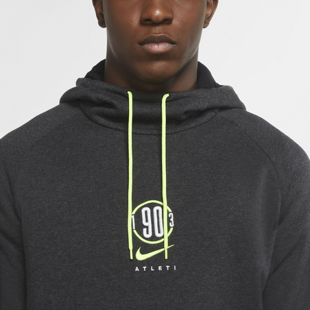 Sweat à capuche Atlético Madrid gris jaune 2020/21