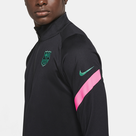 Ensemble survêtement FC Barcelone noir rose 2020/21