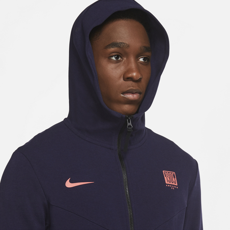 Veste survêtement Chelsea TechFleece bleu foncé 2020/21