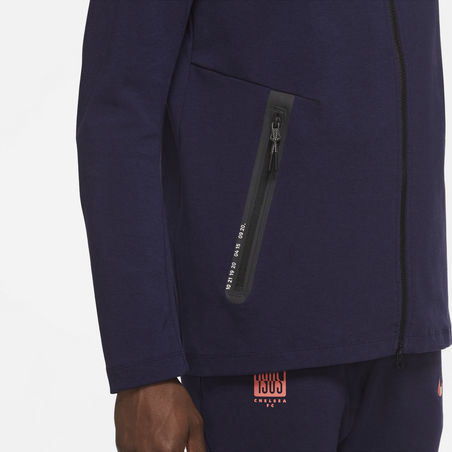 Veste survêtement Chelsea TechFleece bleu foncé 2020/21