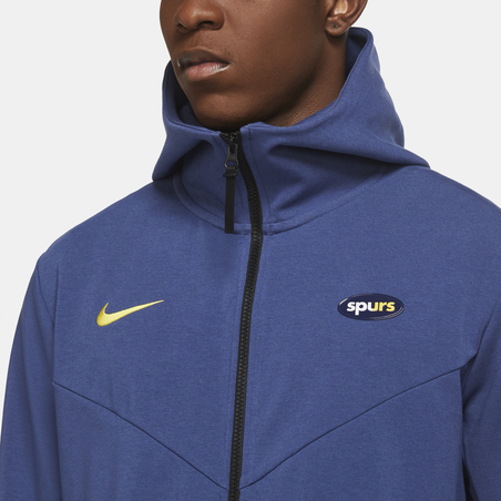 Veste survêtement Tottenham TechFleece bleu jaune 2020/21