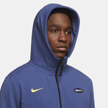Veste survêtement Tottenham TechFleece bleu jaune 2020/21