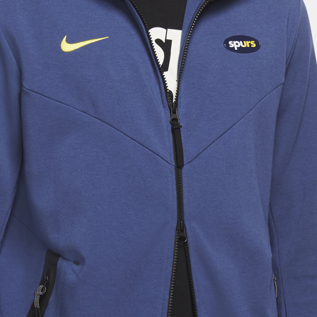 Veste survêtement Tottenham TechFleece bleu jaune 2020/21