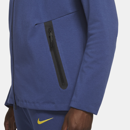Veste survêtement Tottenham TechFleece bleu jaune 2020/21