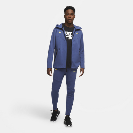 Veste survêtement Tottenham TechFleece bleu jaune 2020/21