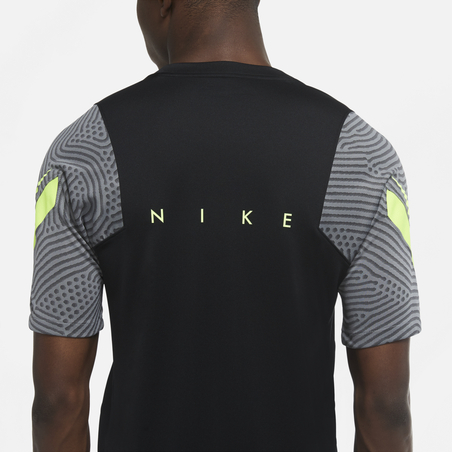 Maillot entraînement Nike Strike noir jaune