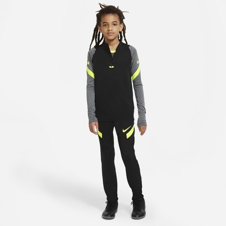 Sweat zippé junior Nike Strike noir jaune