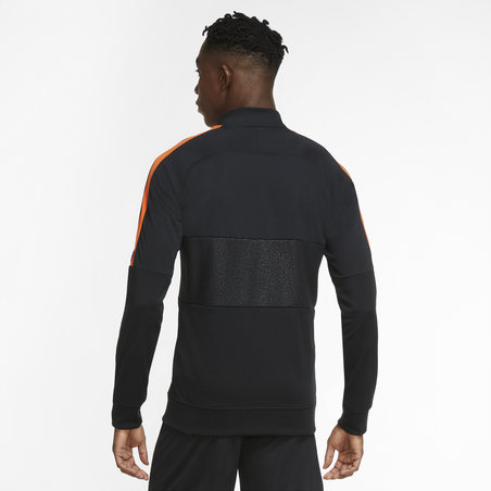 Veste survêtement AS Roma Anthem I96 noir orange 2020/21