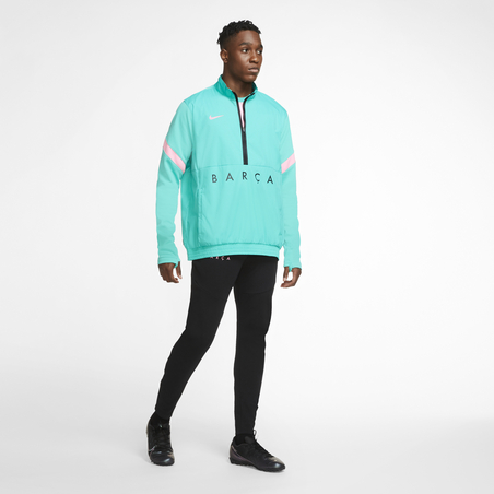 Sweat zippé FC Barcelone micro fibre vert 2020/21