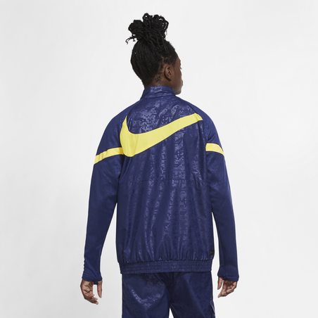 Sweat zippé Tottenham microfibre bleu jaune 2020/21