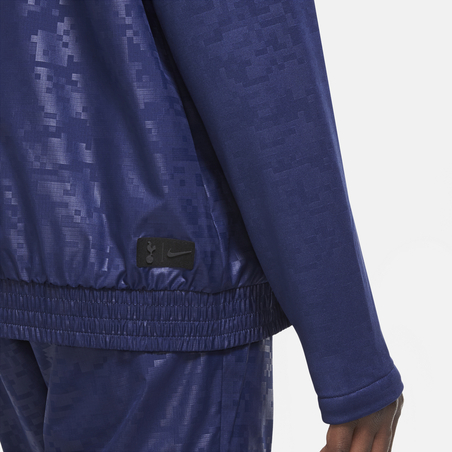 Sweat zippé Tottenham microfibre bleu jaune 2020/21