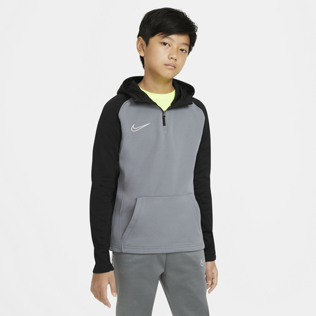 Sweat zippé à capuche junior Nike Academy gris noir