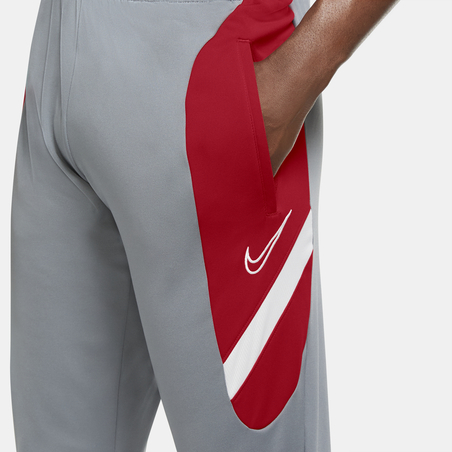 Pantalon survêtement Nike Academy gris rouge 2020/21