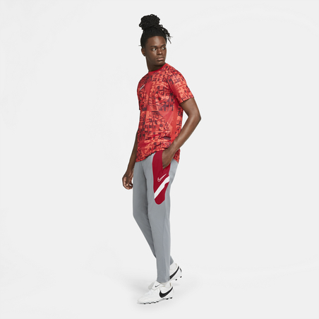 Pantalon survêtement Nike Academy gris rouge 2020/21