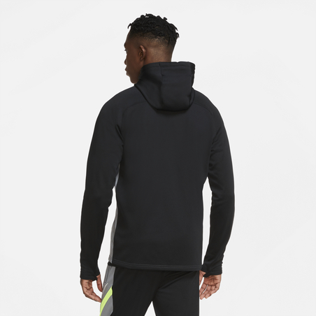 Sweat zippé à capuche Nike Academy gris noir
