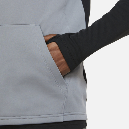 Sweat zippé à capuche Nike Academy gris noir