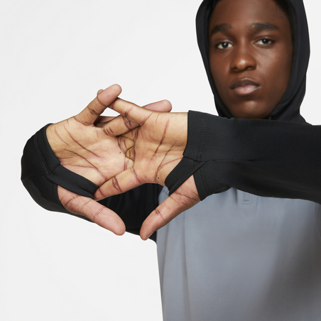 Sweat zippé à capuche Nike Academy gris noir