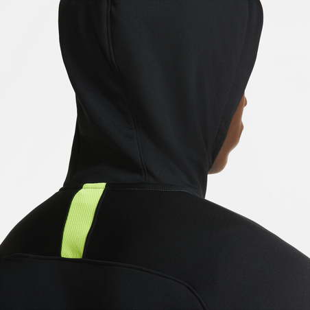 Sweat zippé à capuche Nike Academy gris noir