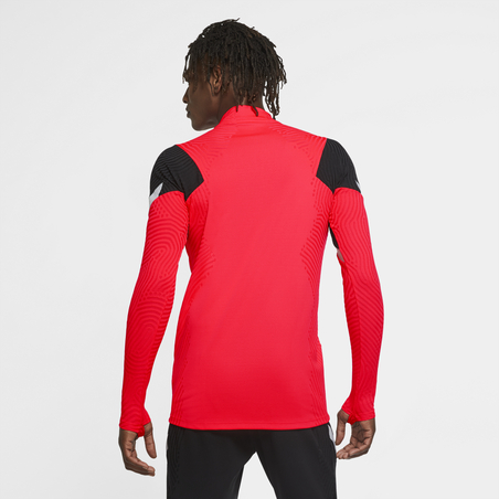 Sweat zippé Liverpool VaporKnit rouge noir 2020/21