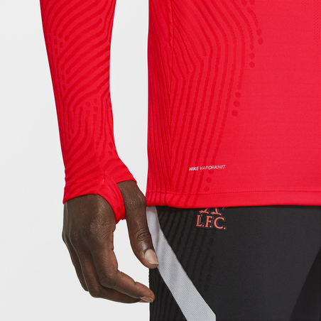 Sweat zippé Liverpool VaporKnit rouge noir 2020/21