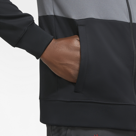 Veste survêtement Liverpool Anthem gris noir 2020/21