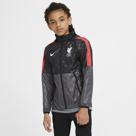 Veste imperméable junior Liverpool gris rouge 2020/21