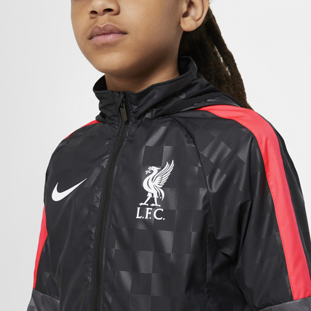 Veste imperméable junior Liverpool gris rouge 2020/21