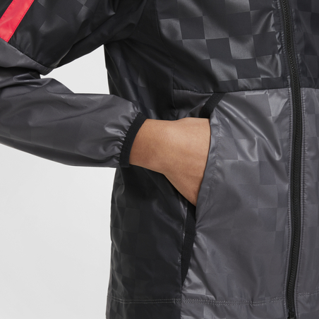 Veste imperméable junior Liverpool gris rouge 2020/21