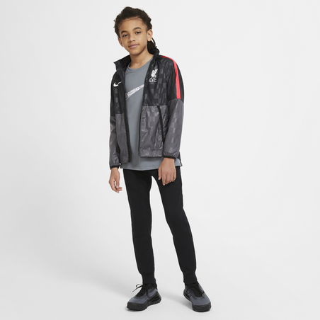 Veste imperméable junior Liverpool gris rouge 2020/21