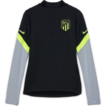 Sweat zippé junior Atlético Madrid noir jaune 2020/21