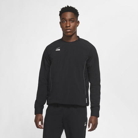 Sweat zippé Nike F.C. micro fibre noir