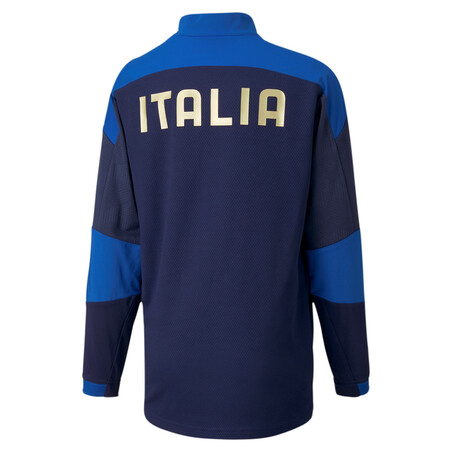 Sweat zippé junior Italie bleu 2020