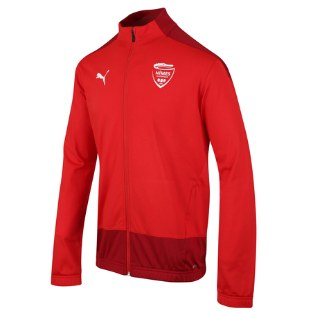 Veste survêtement Nimes rouge 2020/21