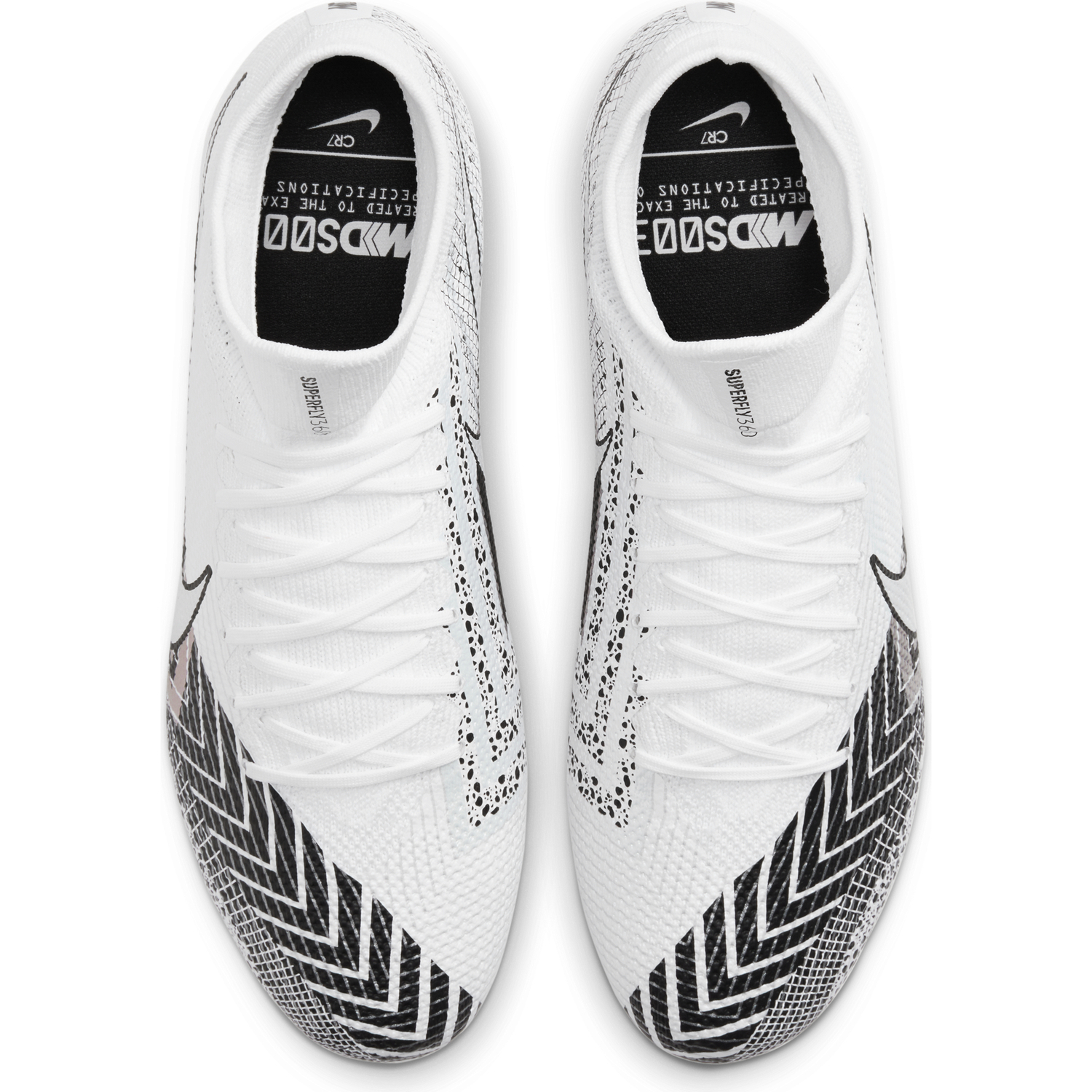 nike mercurials black and white