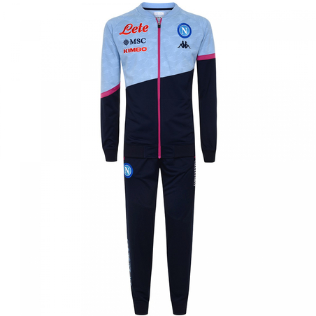 Ensemble survêtement junior Naples bleu rose 2020/21